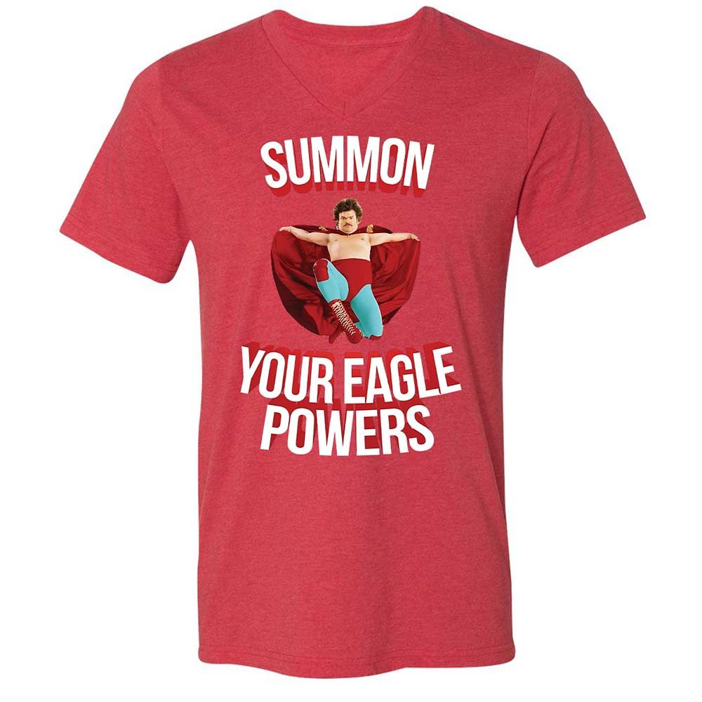 Unisex V-Neck T-Shirt - FCH52RGF - Heather Red - 7