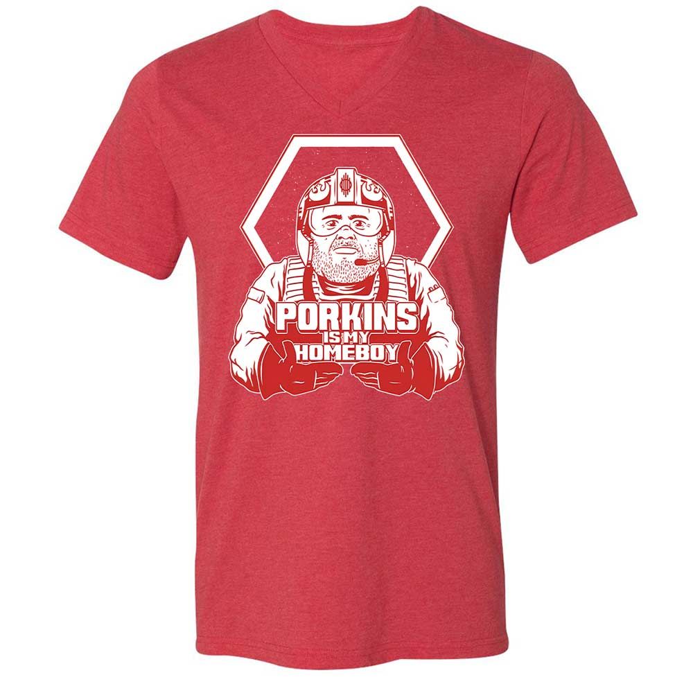 Porkins Is My Homeboy - Heather Red - 7