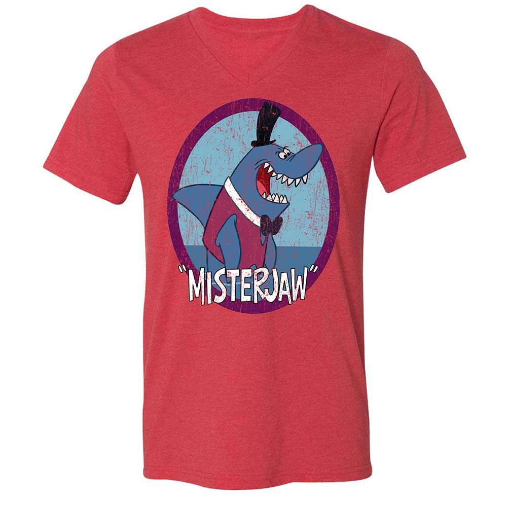 Unisex V-Neck T-Shirt - VVUW8M8W - Heather Red - 7