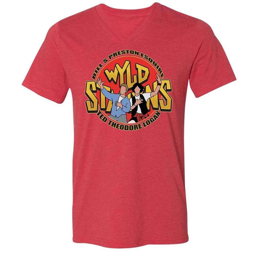 Unisex V-Neck T-Shirt - FB1J95J3 - Heather Red - 7
