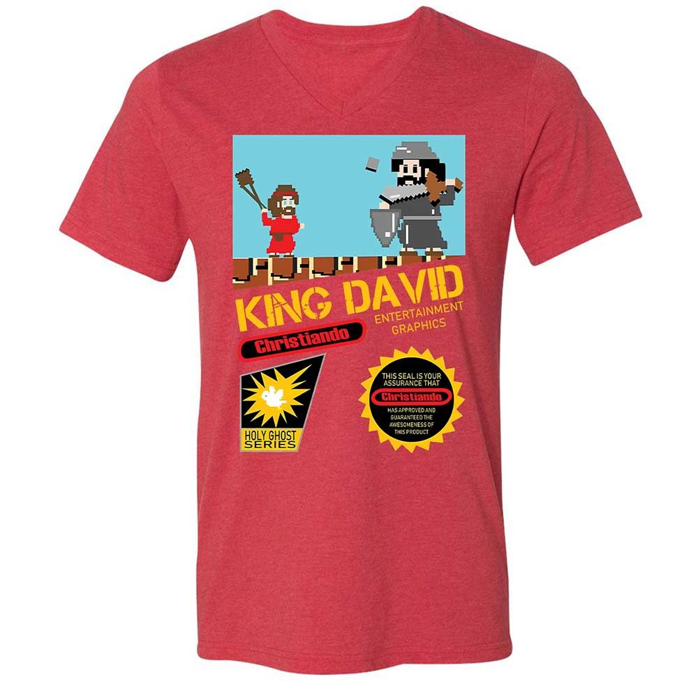 David Vs Goliath Cool Christian - Heather Red - 7