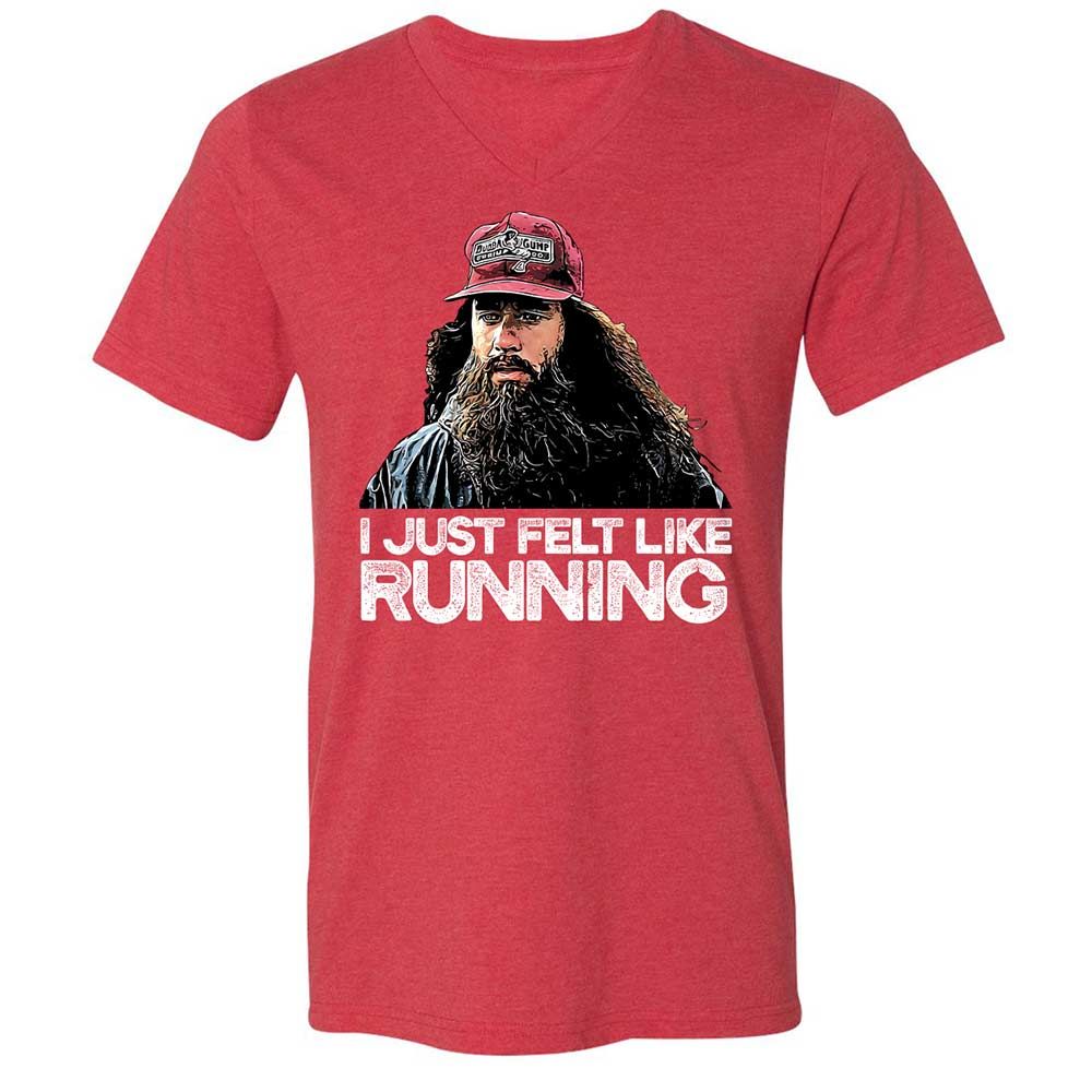 Unisex V-Neck T-Shirt - PW8EE6XV - Heather Red - 7