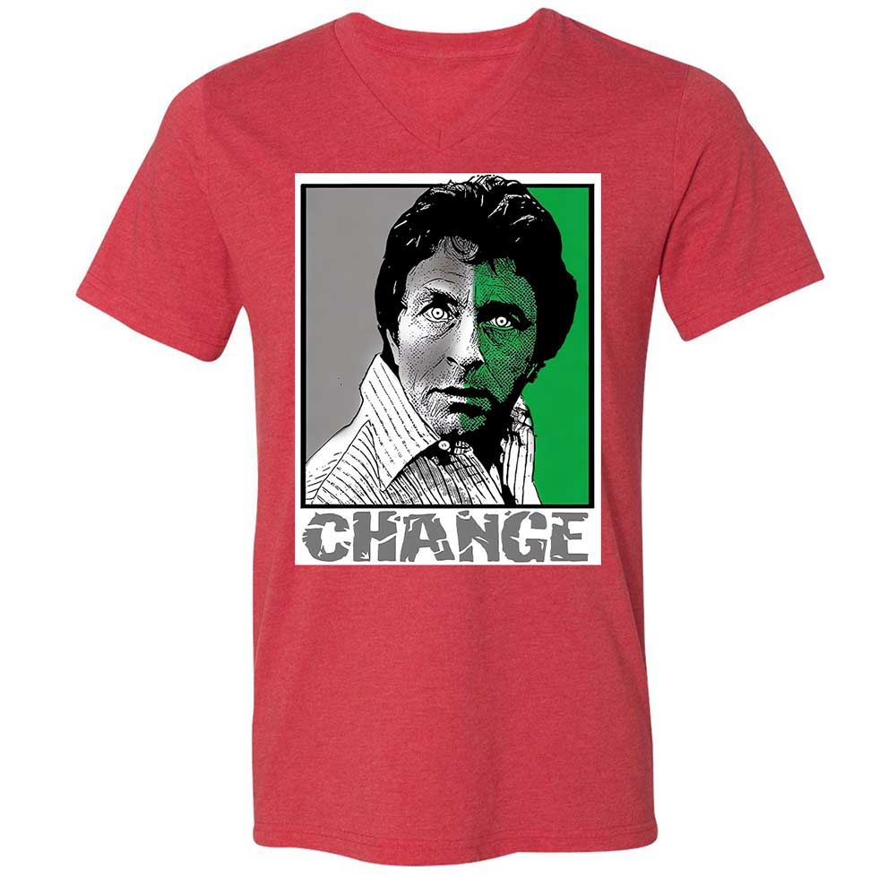 Unisex V-Neck T-Shirt - TSZ87PA6 - Heather Red - 7