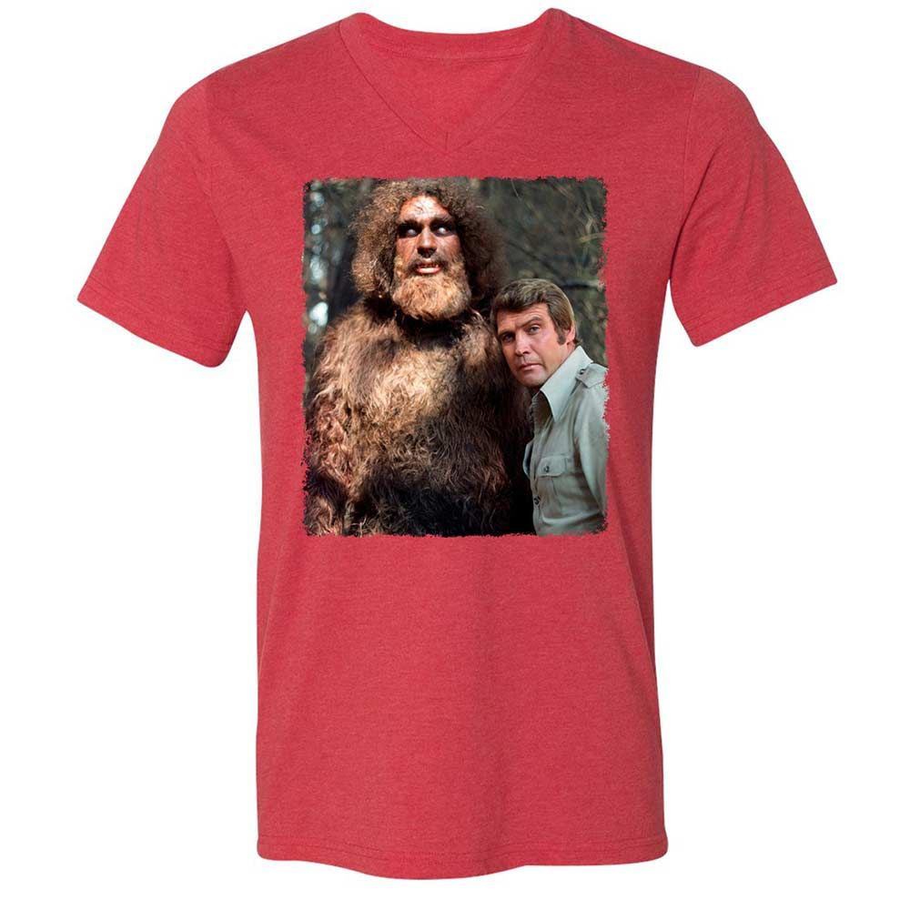 Unisex V-Neck T-Shirt - R6M96SYA - Heather Red - 7