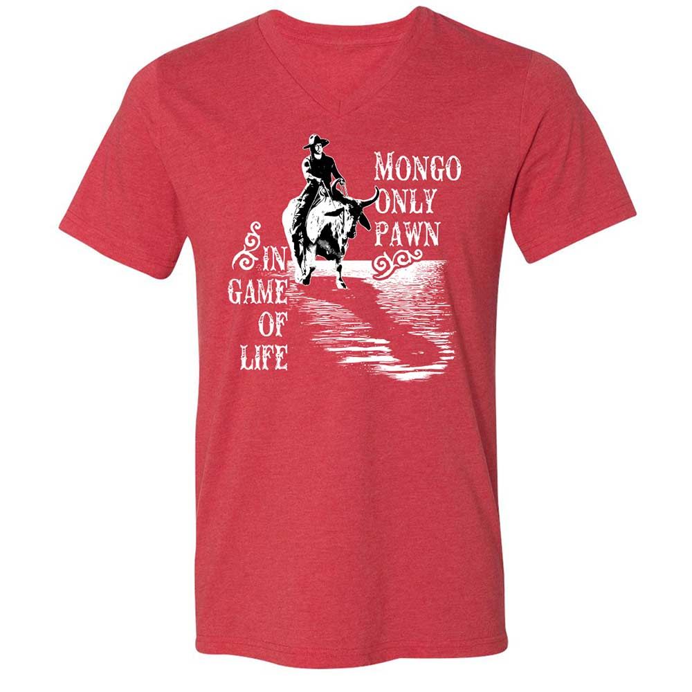 Unisex V-Neck T-Shirt - GUTBBV81 - Heather Red - 7