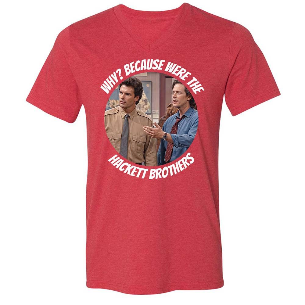 Unisex V-Neck T-Shirt - 1LP18TTS - Heather Red - 7