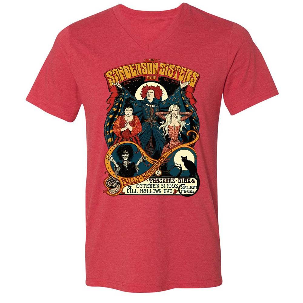 Unisex V-Neck T-Shirt - PWE938TY - Heather Red - 7