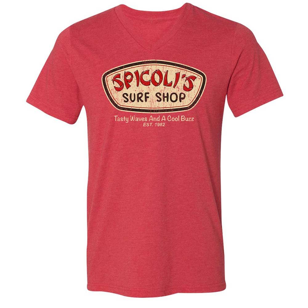 Unisex V-Neck T-Shirt - 7CDQ9Z8J - Heather Red - 7