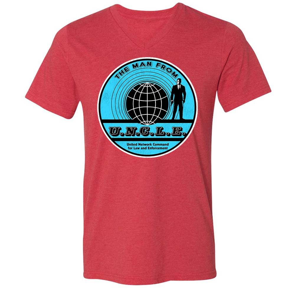 Unisex V-Neck T-Shirt - GYJRTSZD - Heather Red - 7