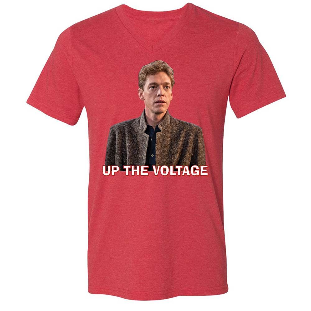Unisex V-Neck T-Shirt - GU13KH3U - Heather Red - 7