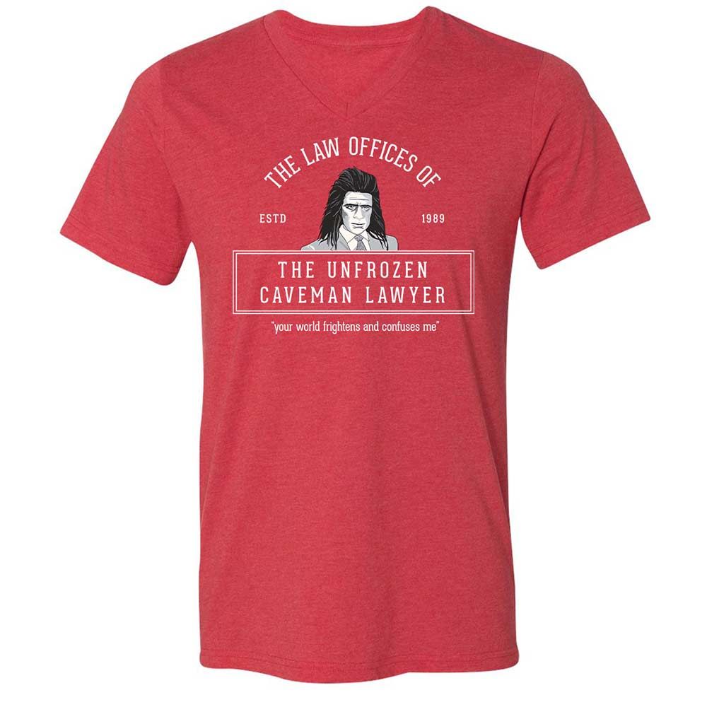 Unisex V-Neck T-Shirt - DPHS861J - Heather Red - 7