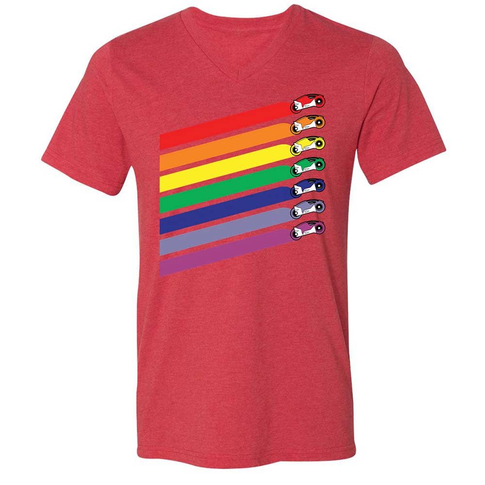 Race The Rainbow - Heather Red - 7