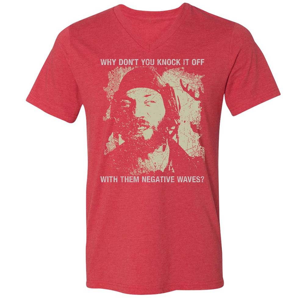 Unisex V-Neck T-Shirt - N8TWV14J - Heather Red - 7