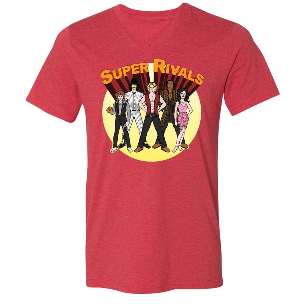 Unisex V-Neck T-Shirt - 1EA6MGTG - Heather Red - 7