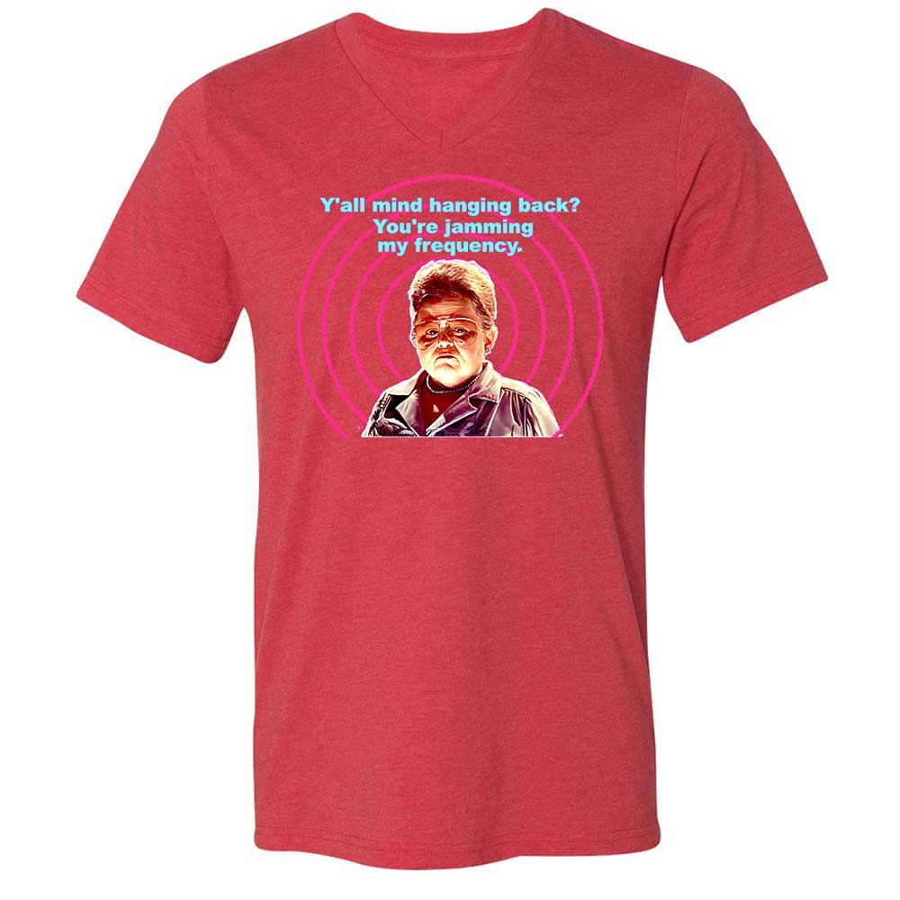 Unisex V-Neck T-Shirt - 1Q3HU76H - Heather Red - 7