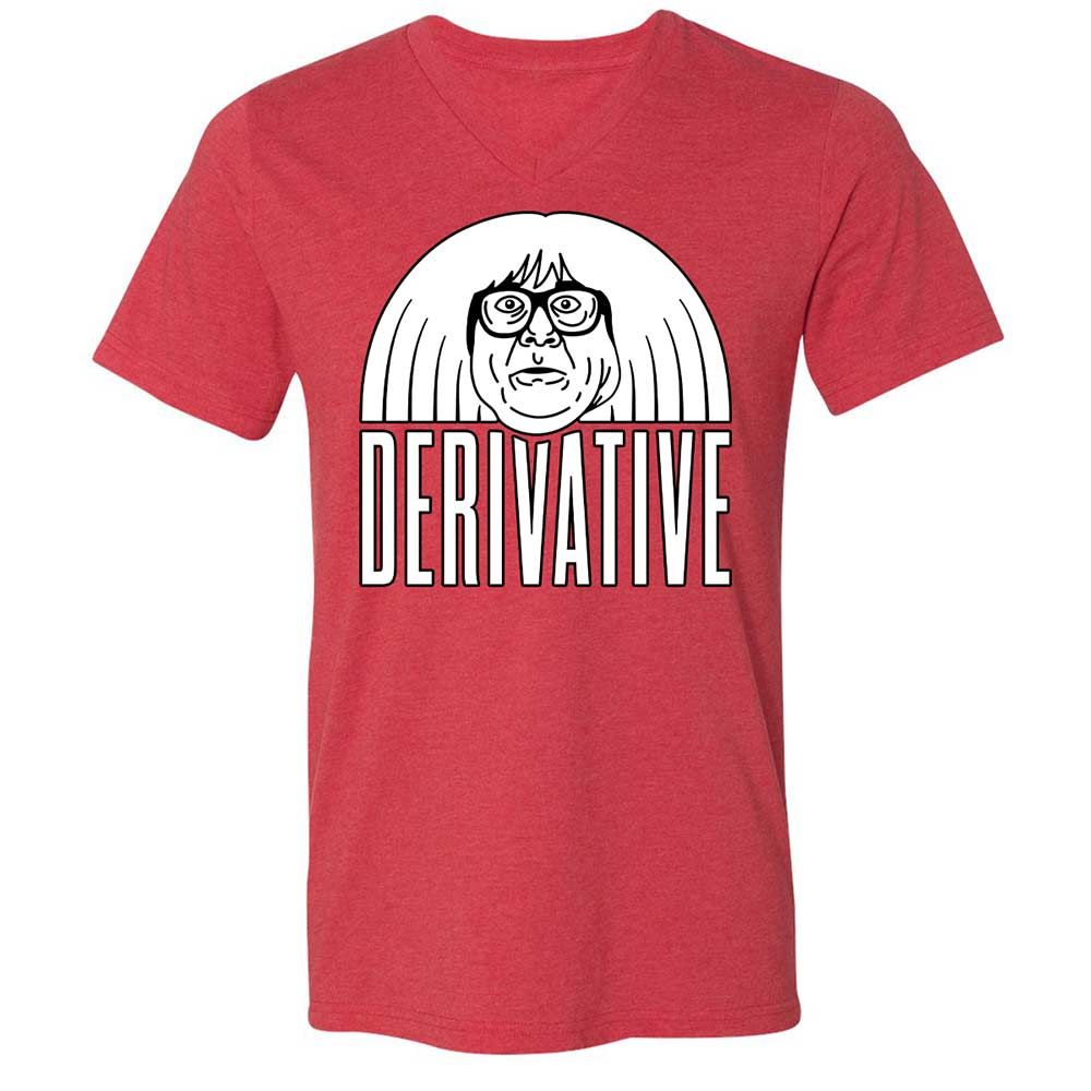 Unisex V-Neck T-Shirt - NCKZ2BPV - Heather Red - 7