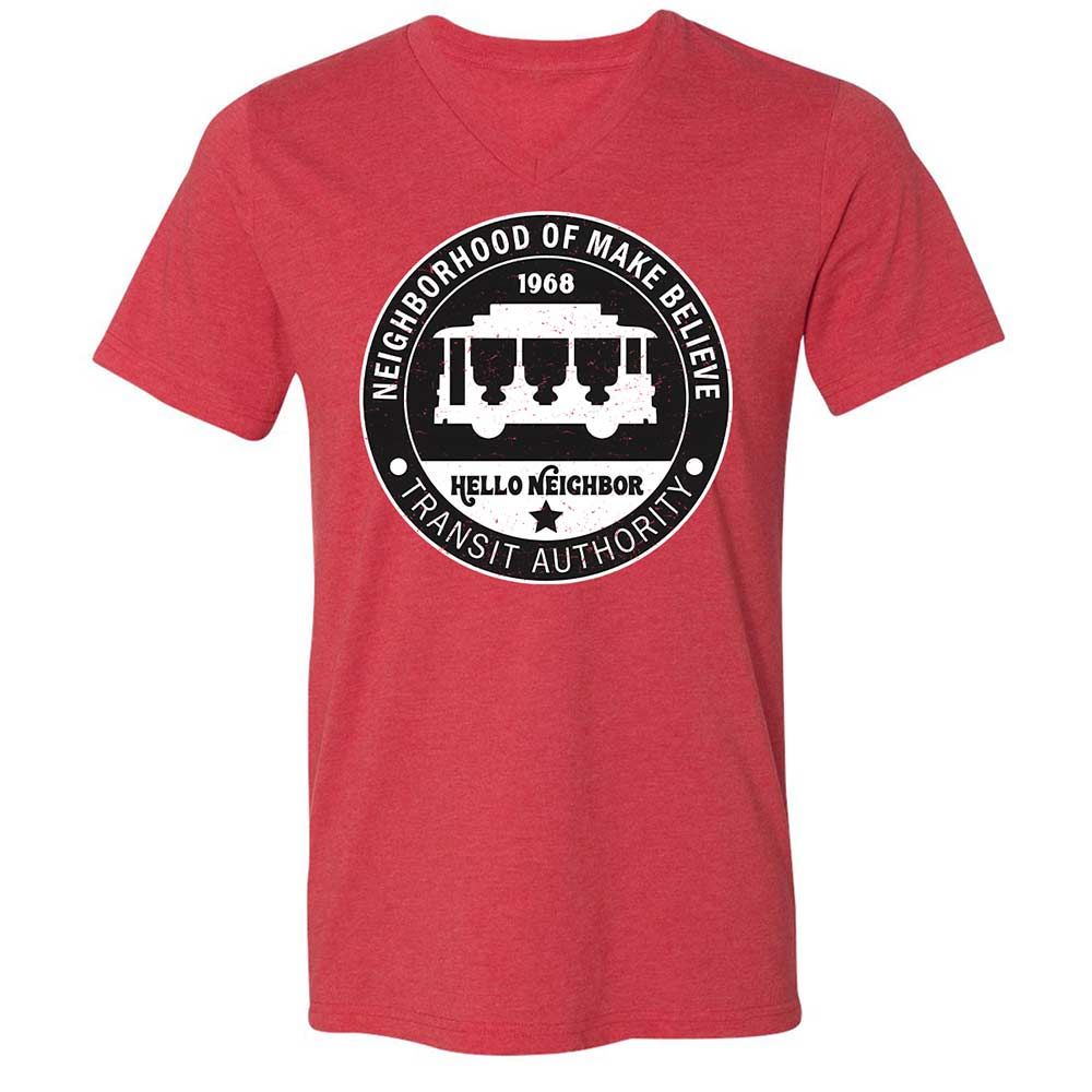 Unisex V-Neck T-Shirt - 91RW9GCB - Heather Red - 7
