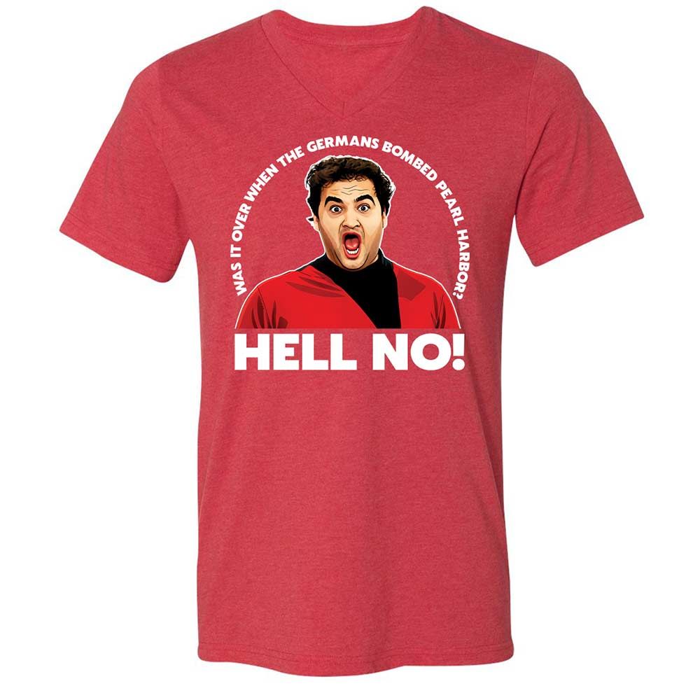 Unisex V-Neck T-Shirt - 76HWAPHS - Heather Red - 7