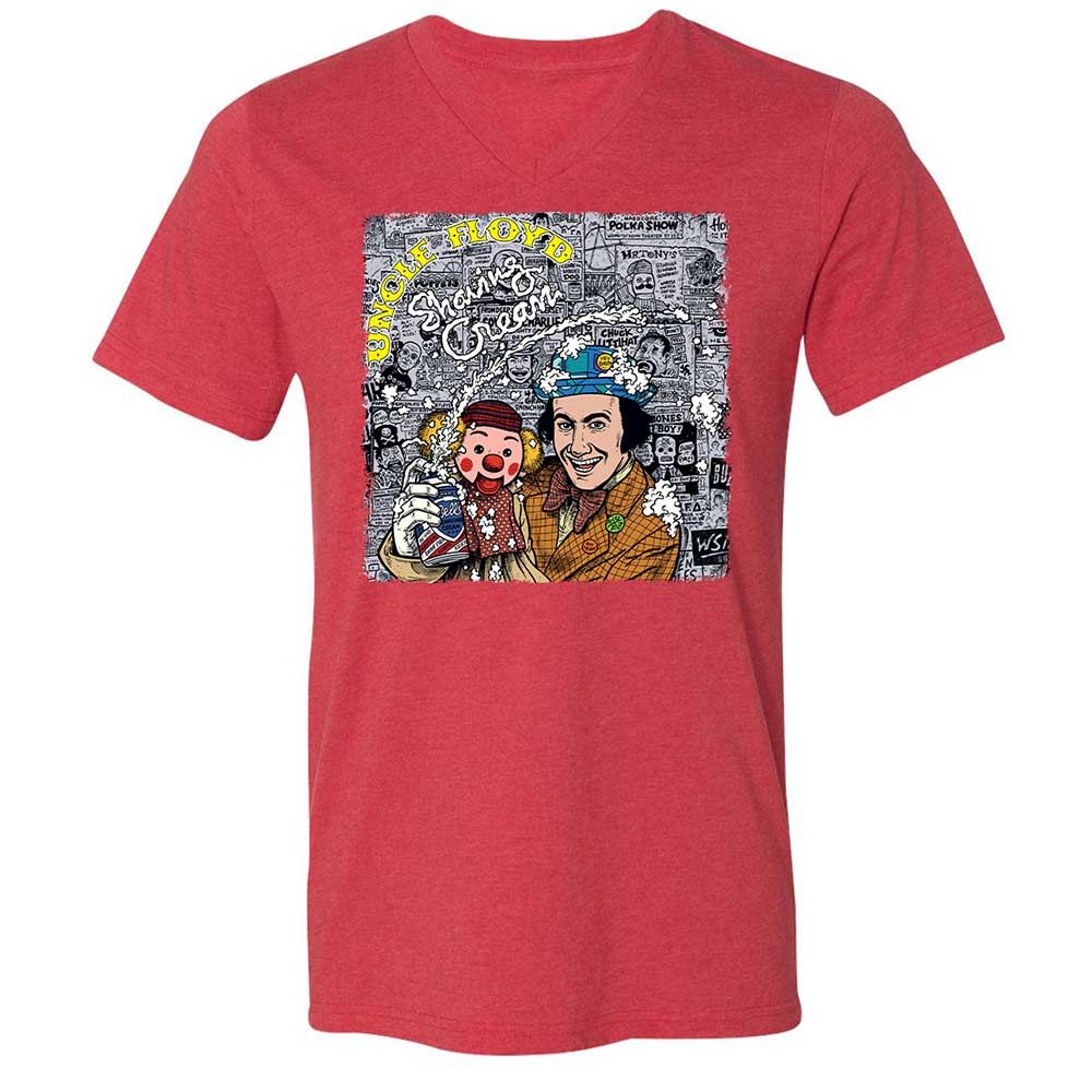 Unisex V-Neck T-Shirt - 2QD4VTBH - Heather Red - 7
