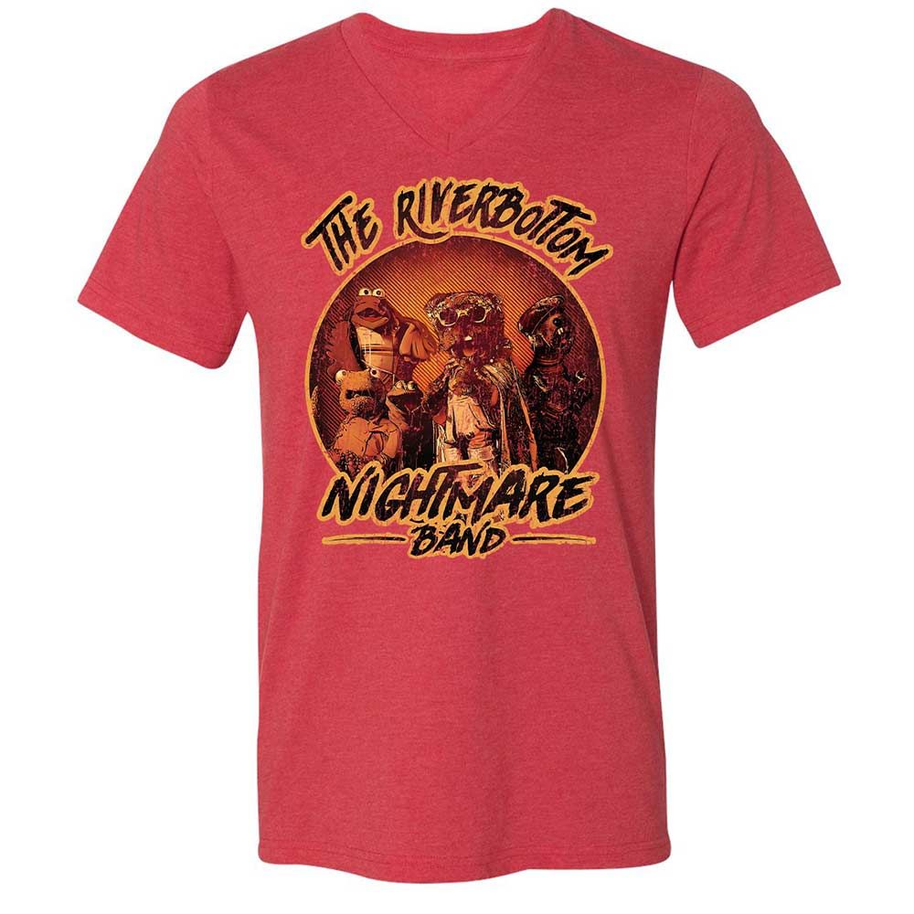 Unisex V-Neck T-Shirt - N1A7DWSR - Heather Red - 7