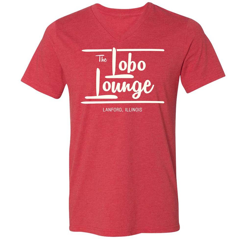 Unisex V-Neck T-Shirt - 6RTNLUAR - Heather Red - 7