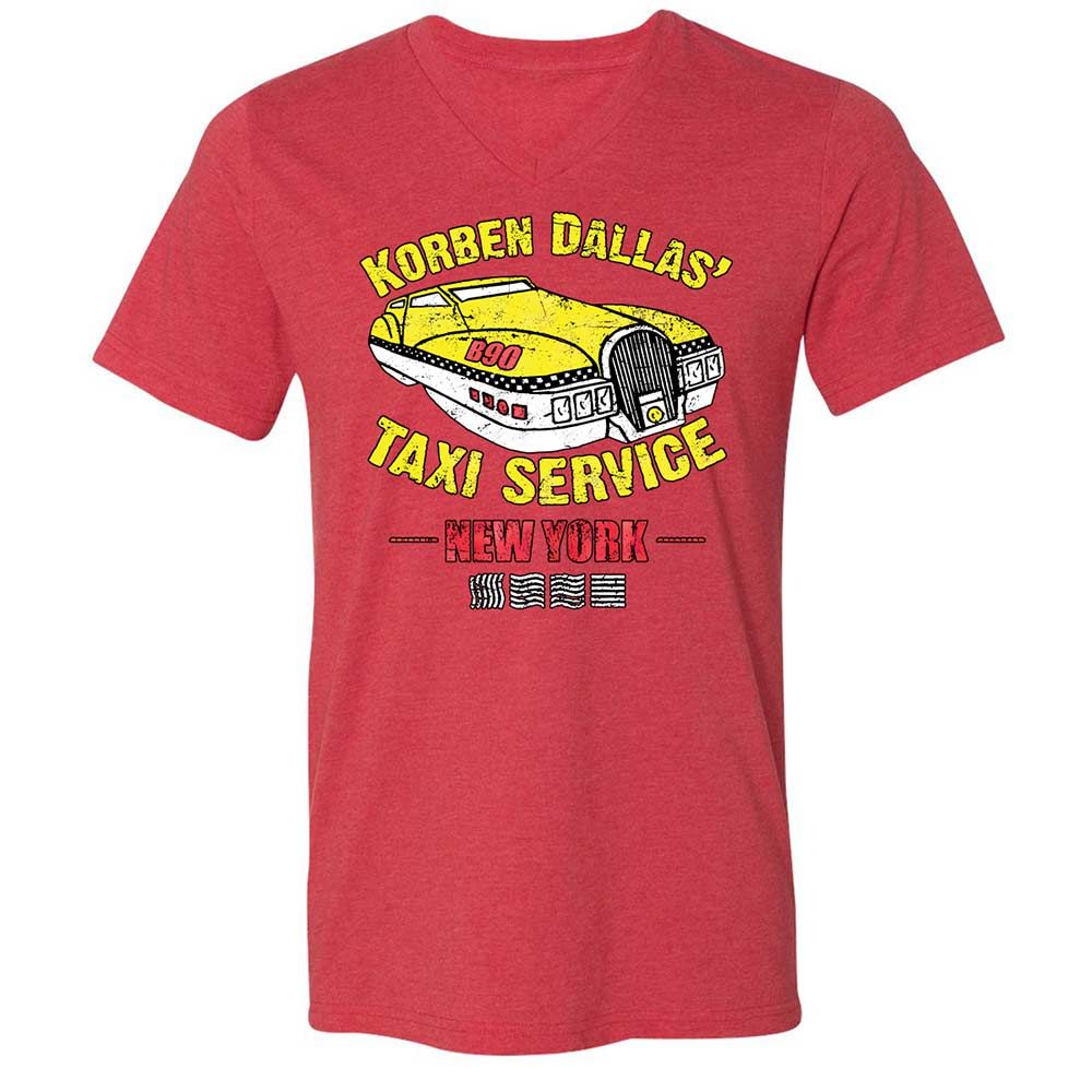 Unisex V-Neck T-Shirt - DMQGD5WP - Heather Red - 7