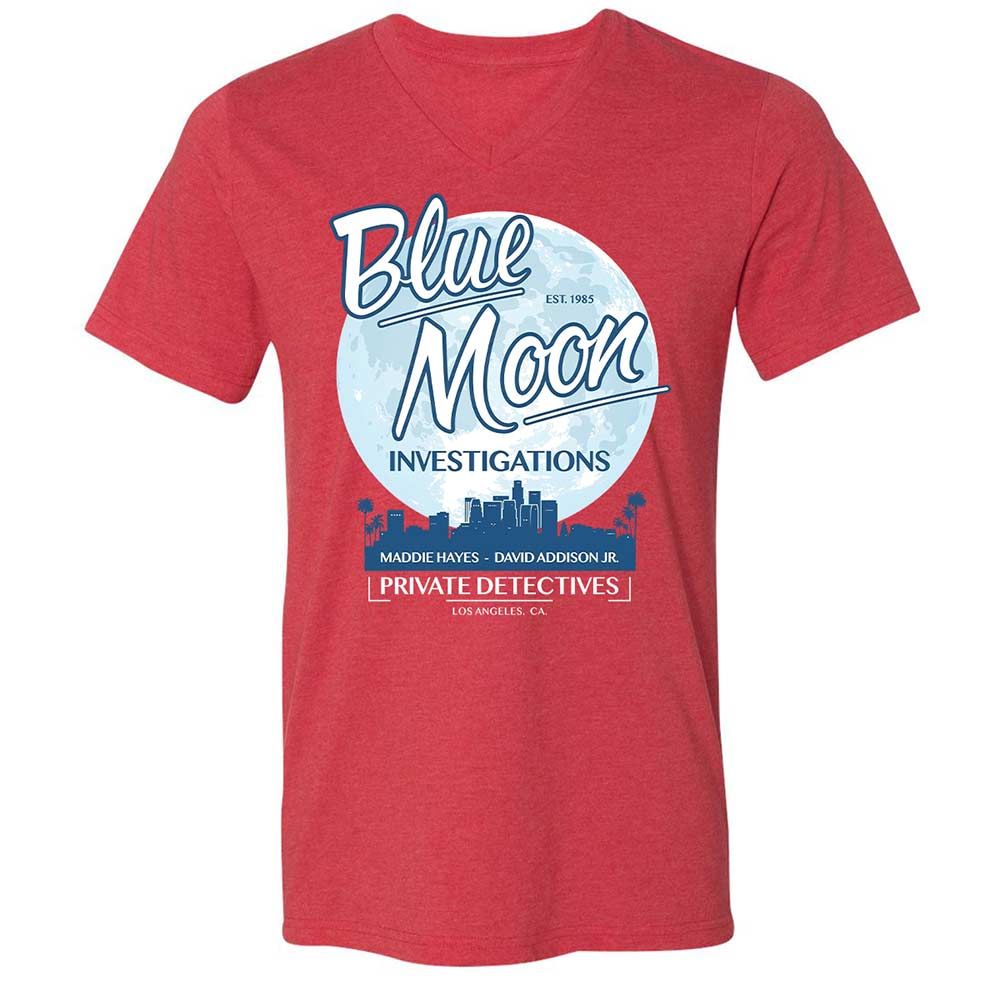 Unisex V-Neck T-Shirt - 6QMGME5T - Heather Red - 7