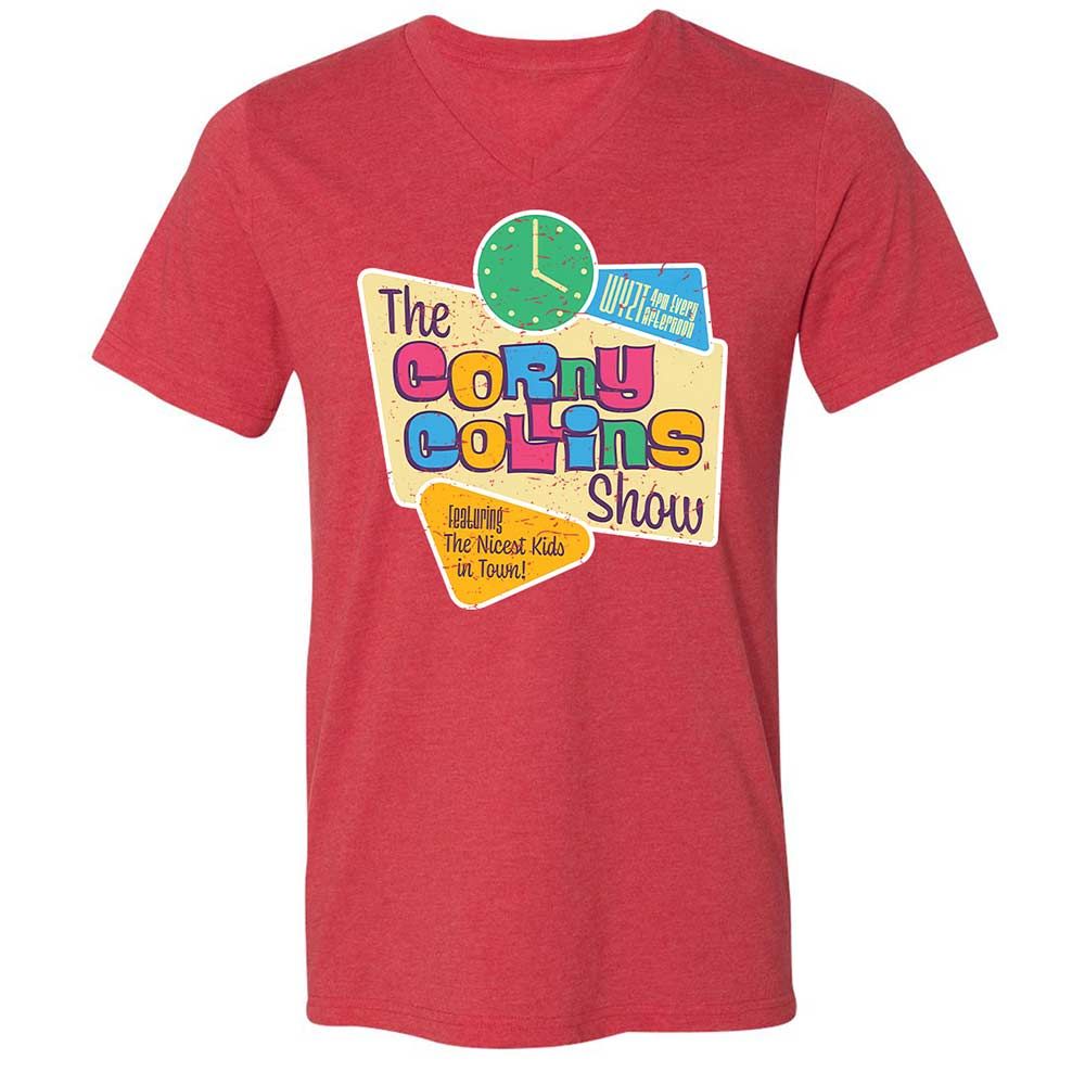 Unisex V-Neck T-Shirt - MR2JU1WL - Heather Red - 7