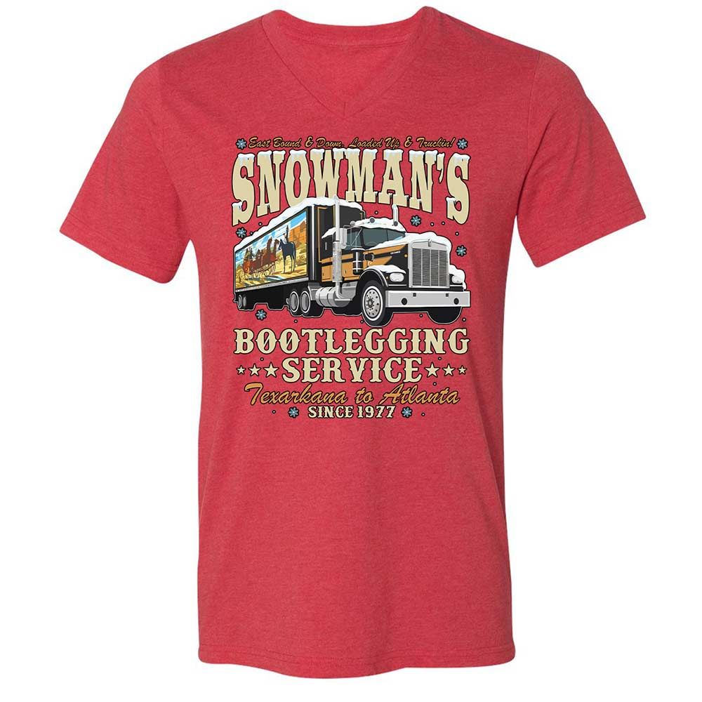 Snowman's Bootlegging Service - Heather Red - 7