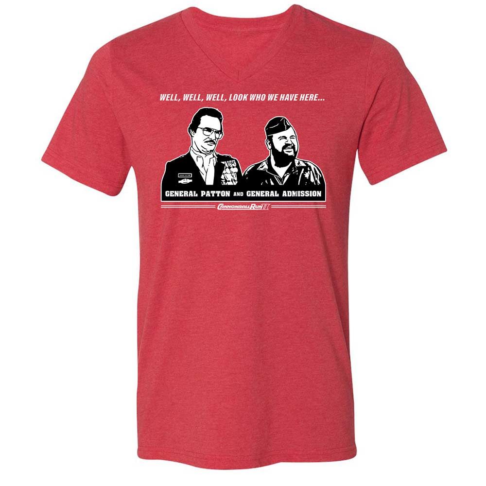 Unisex V-Neck T-Shirt - KND5NS4W - Heather Red - 7