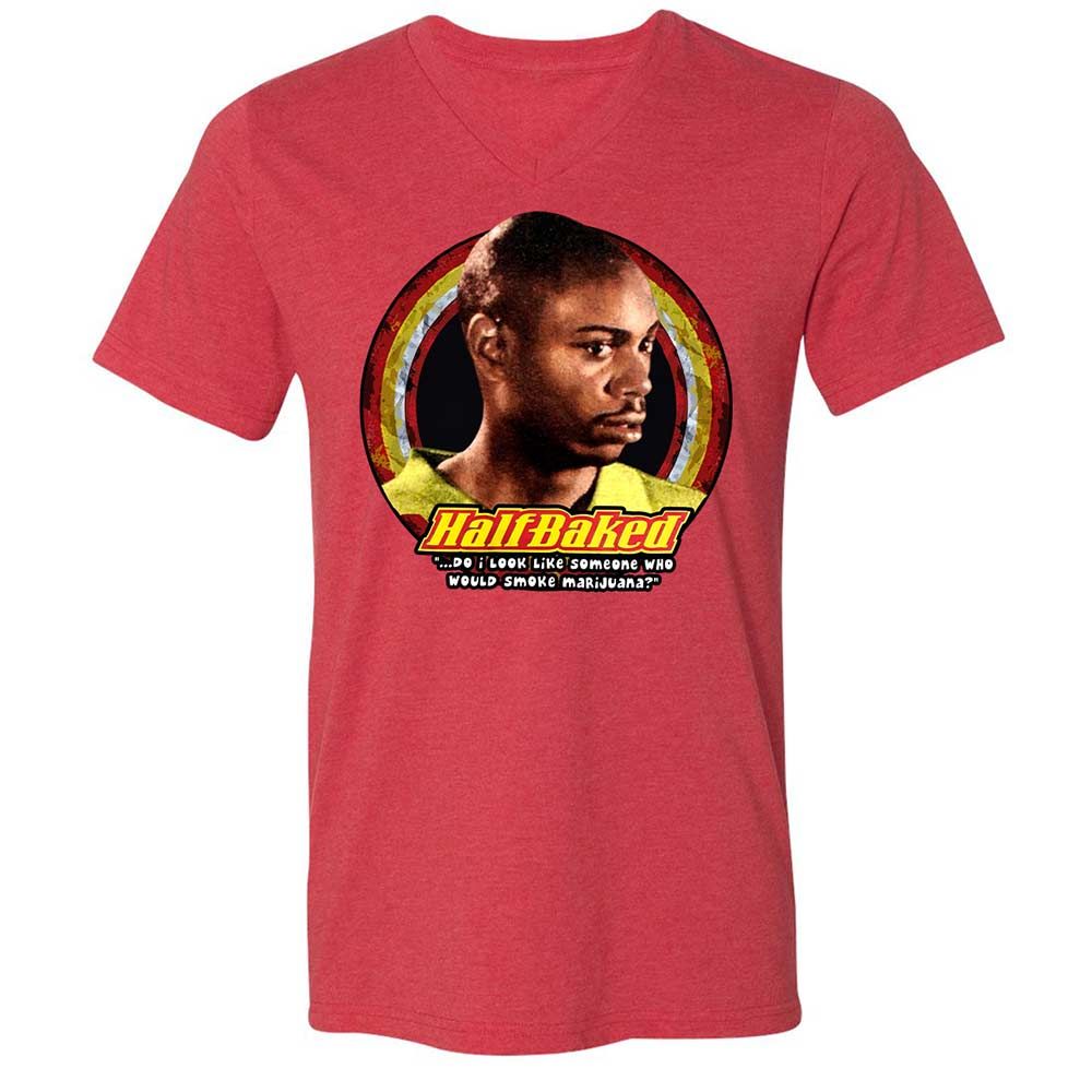 Unisex V-Neck T-Shirt - 9PQ6J2YV - Heather Red - 7