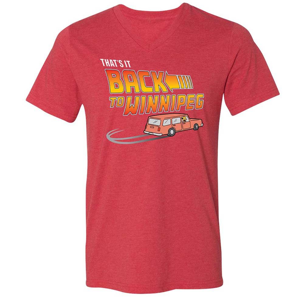 Unisex V-Neck T-Shirt - KXQABK3J - Heather Red - 7