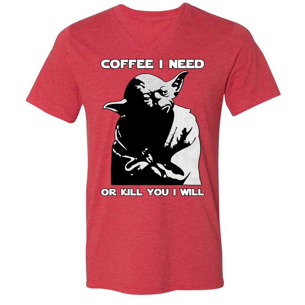 Coffee I Need - Heather Red - 7