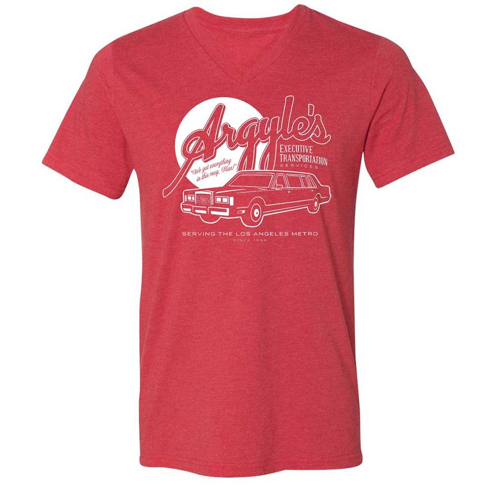 Unisex V-Neck T-Shirt - X8EWZHY6 - Heather Red - 7