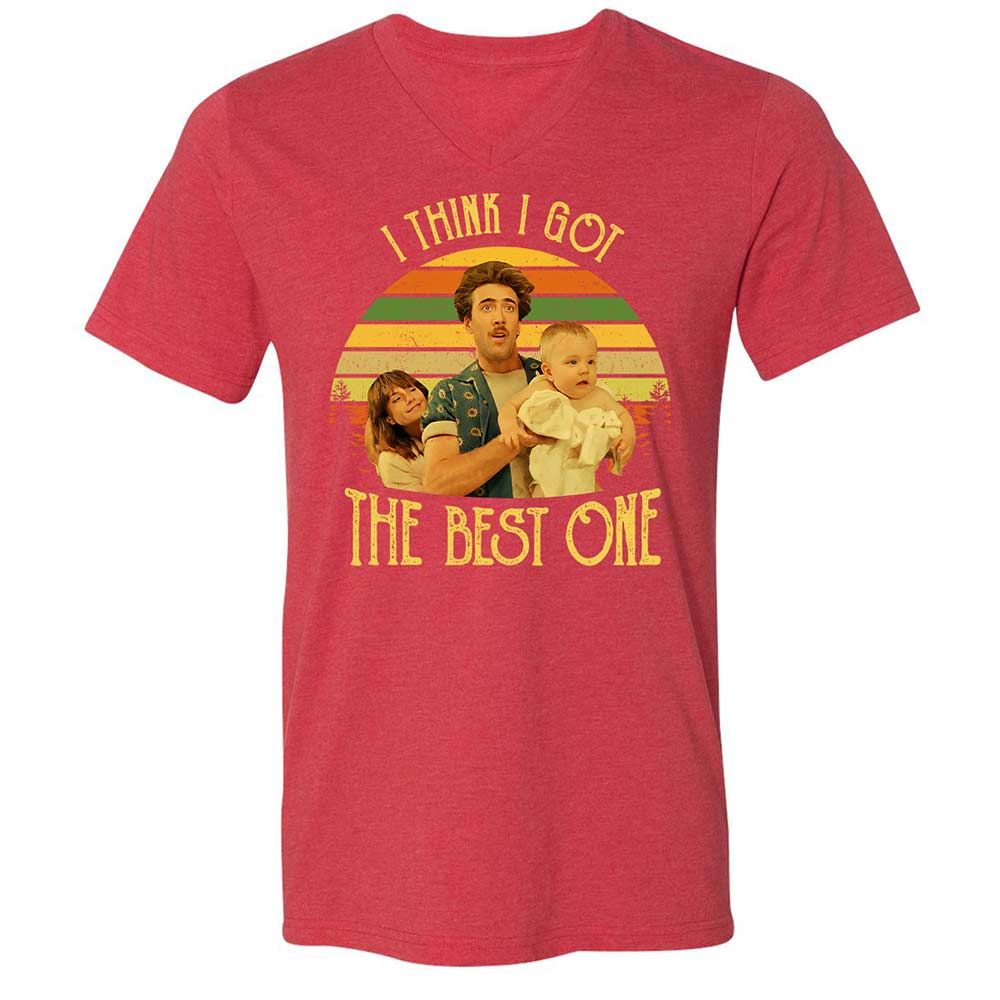 Unisex V-Neck T-Shirt - U8265BWB - Heather Red - 7