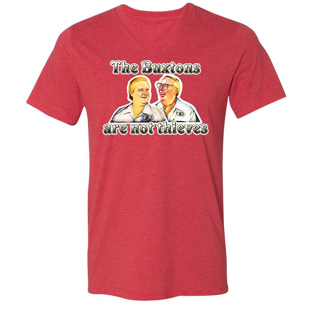 Unisex V-Neck T-Shirt - Z3MKLD1D - Heather Red - 7