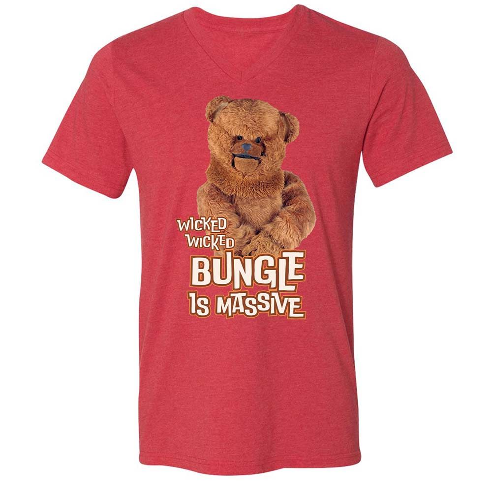 Unisex V-Neck T-Shirt - W3X7QGEV - Heather Red - 7