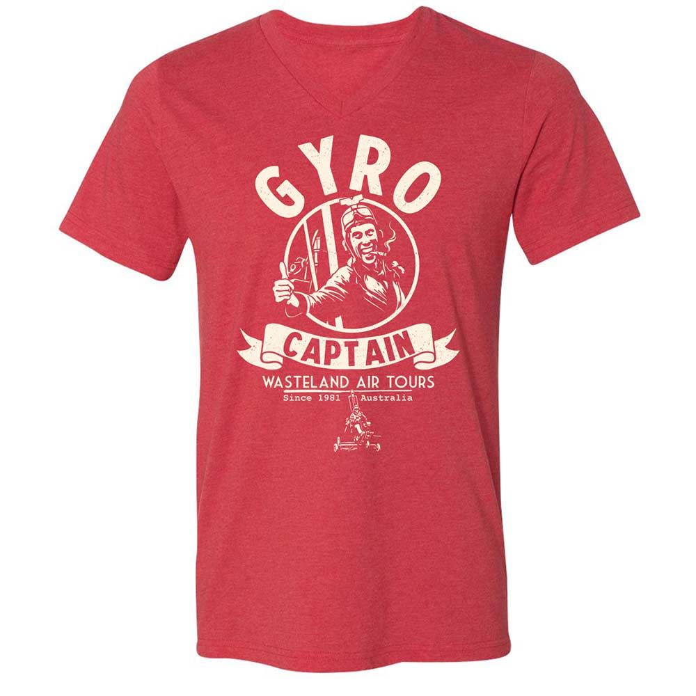 Unisex V-Neck T-Shirt - 7HT5Z46G - Heather Red - 7