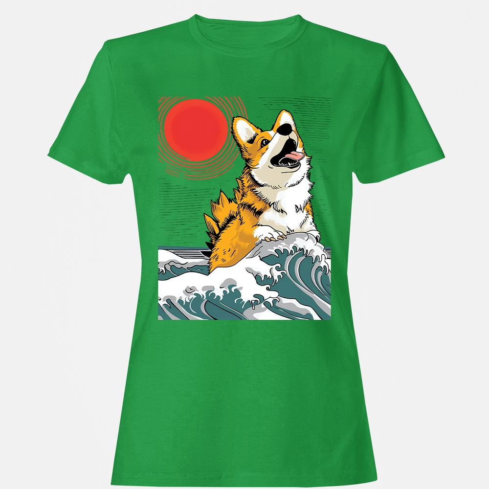 Women's T-Shirt - 566ETGVZ - Irish Green - 7