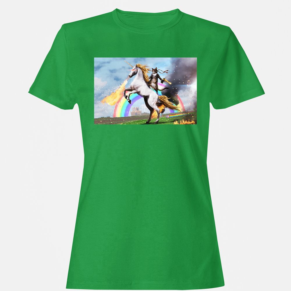 Women's T-Shirt - V88Y55VV - Irish Green - 7