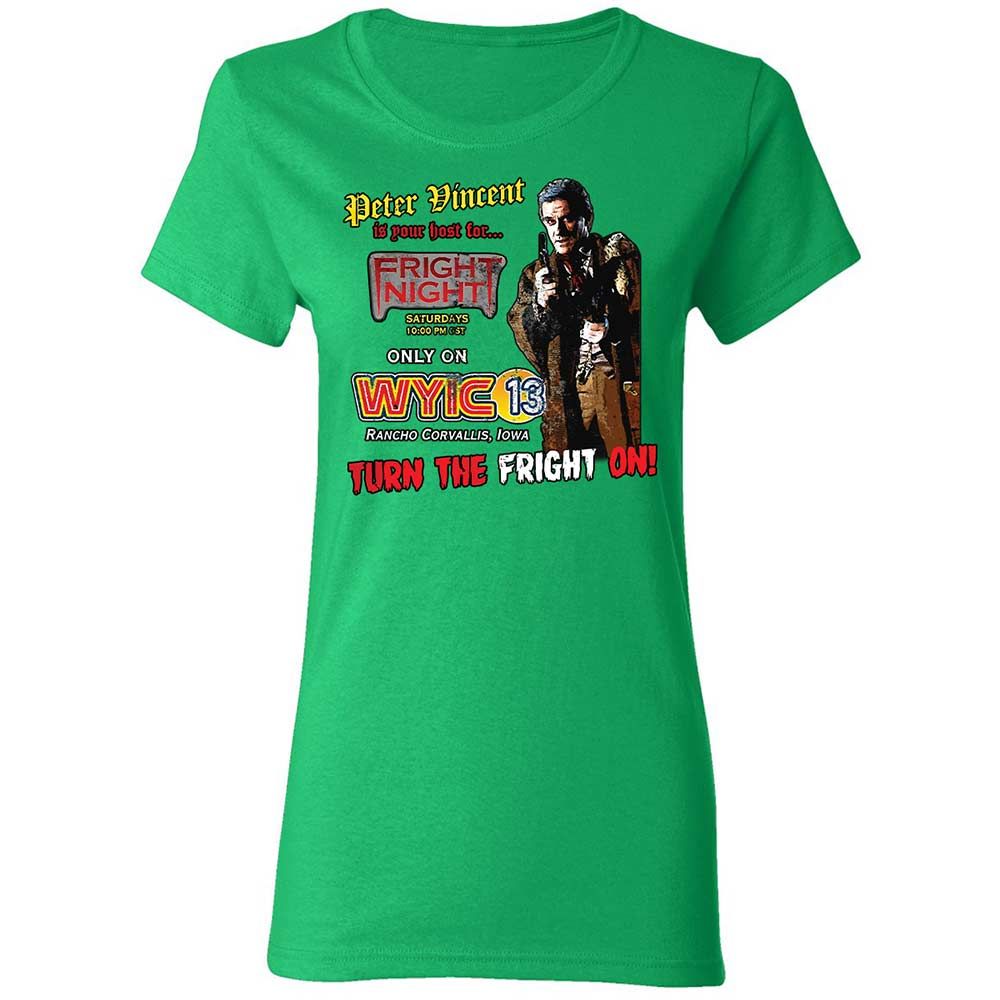Peter Vincent Fright horror night cult - Irish Green - 7