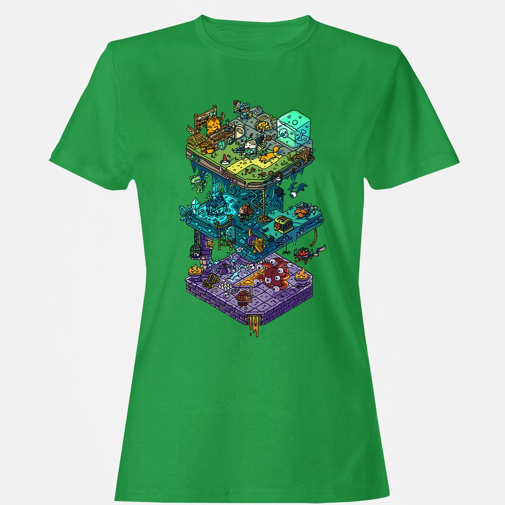 Women's T-Shirt - 591ELRKZ - Irish Green - 7