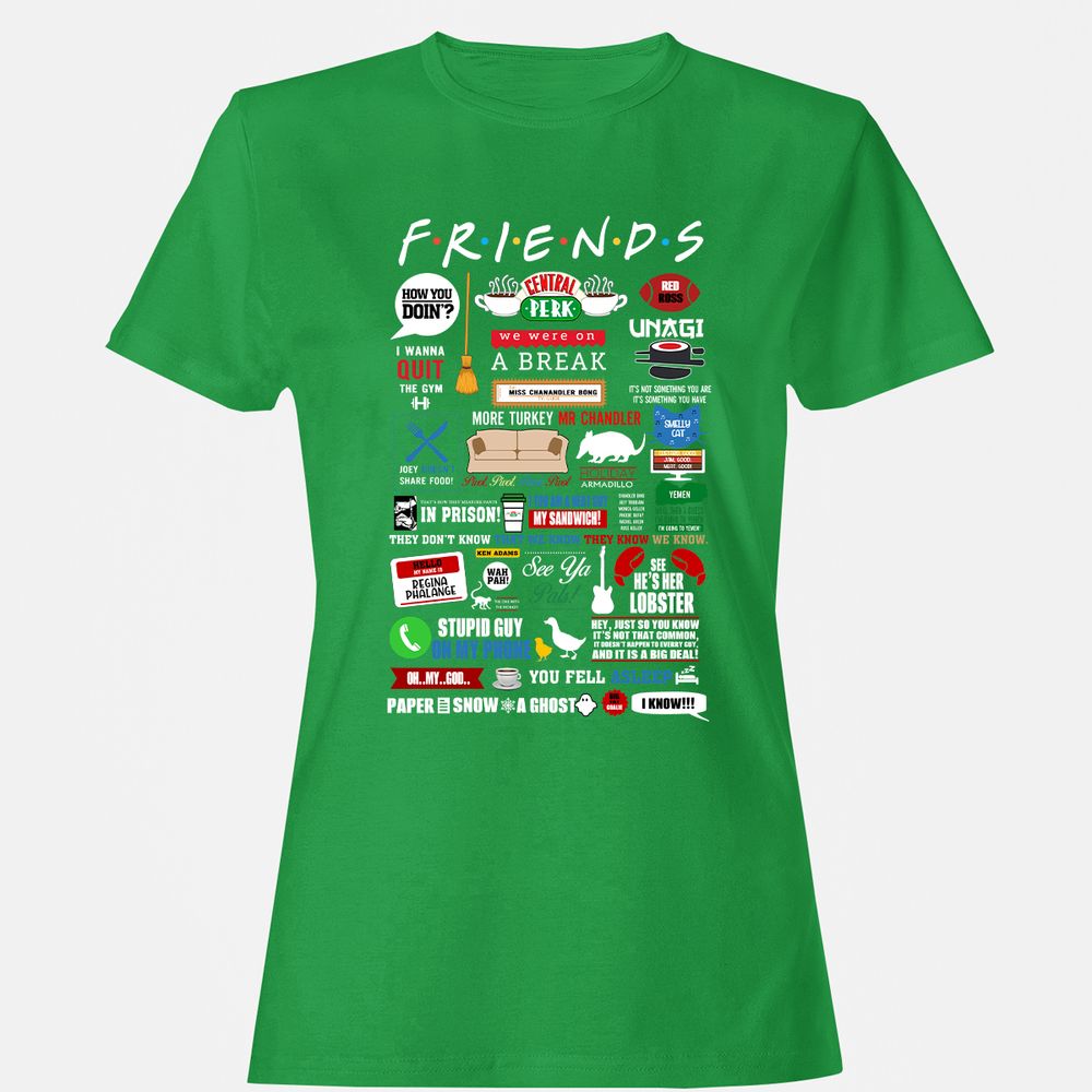Women's T-Shirt - YC4DHBQ7 - Irish Green - 7