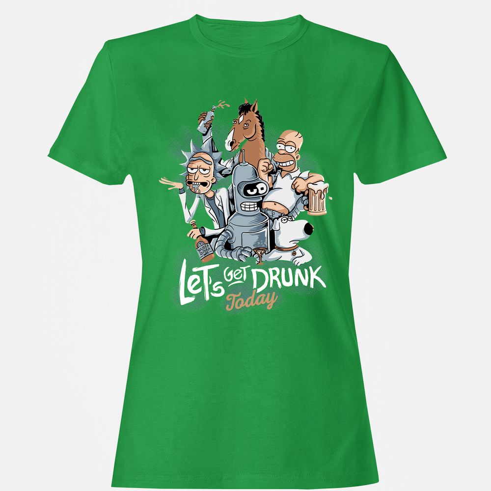 Women's T-Shirt - DHL9WV2K - Irish Green - 7