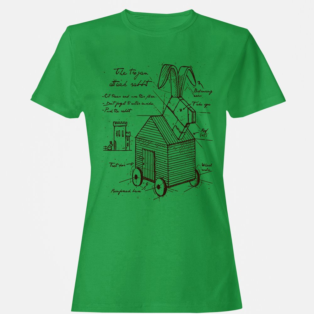 Women's T-Shirt - BANU83N7 - Irish Green - 7