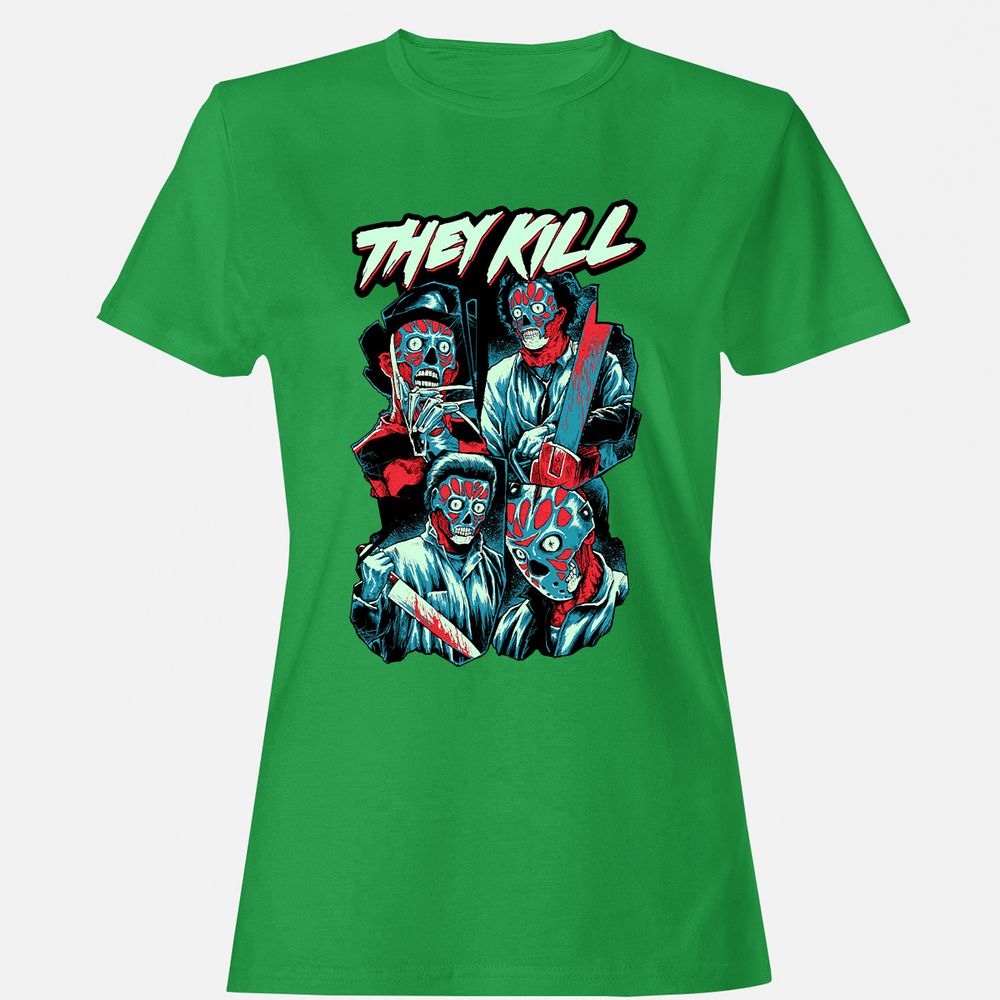 Women's T-Shirt - WJV62VCY - Irish Green - 7