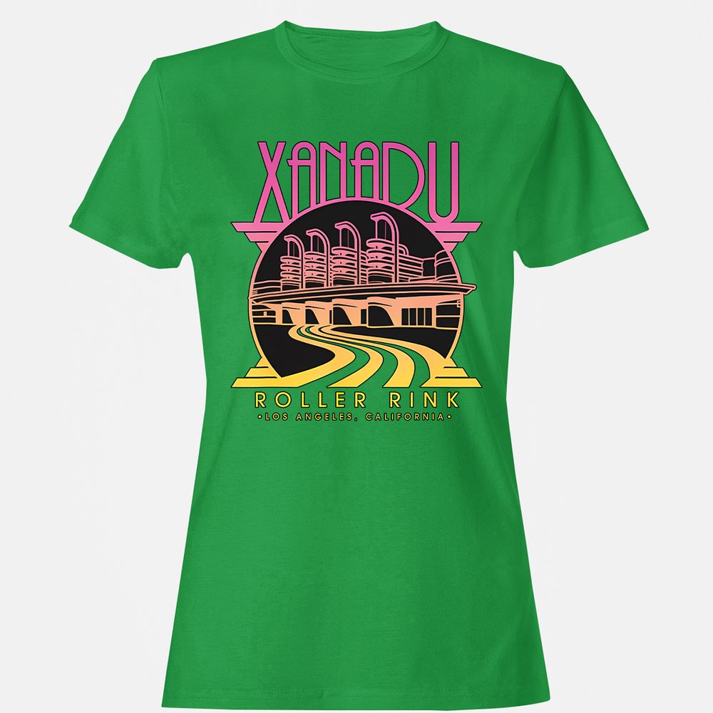 Olivia Newton-John Xanadu Roller Rink Pink Yellow Fade - Irish Green - 7