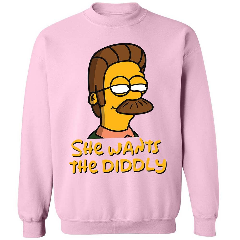 She Wants The Diddly - Light Pink - 7