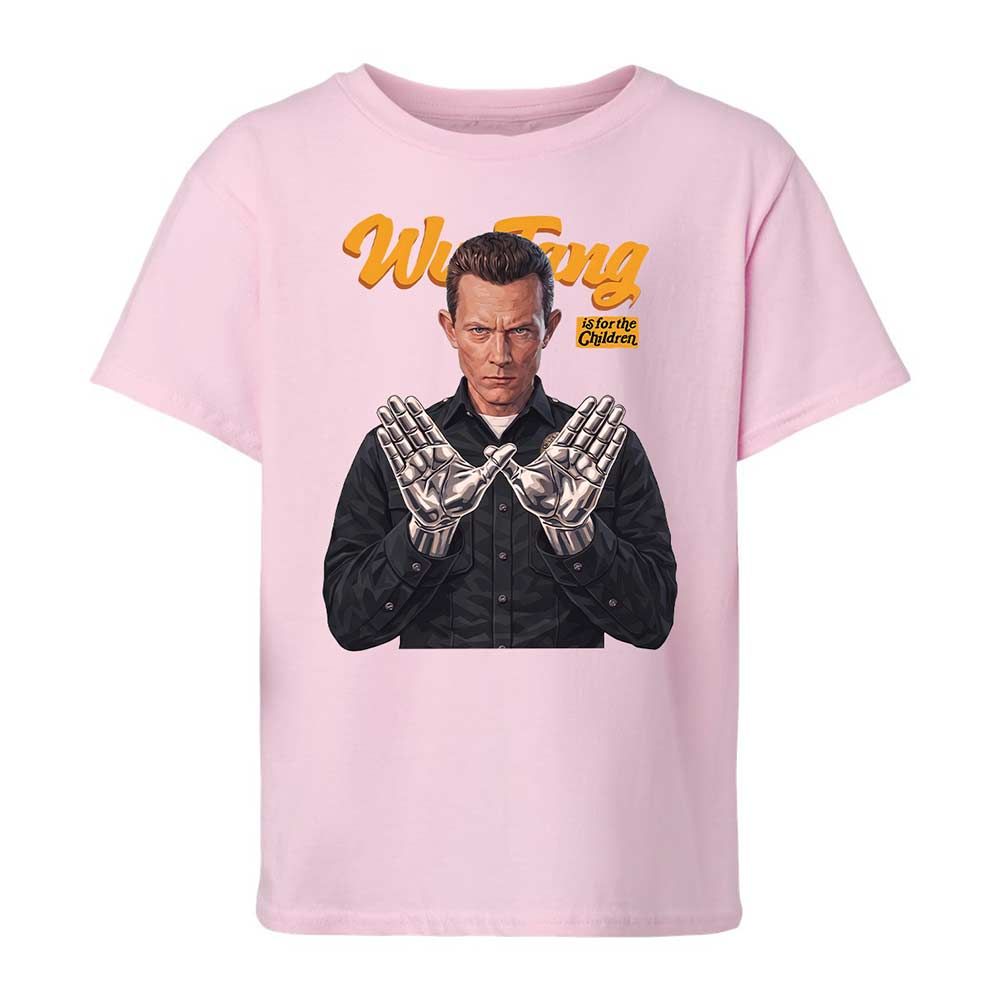 Kids T-Shirt - Black - Light Pink - 7