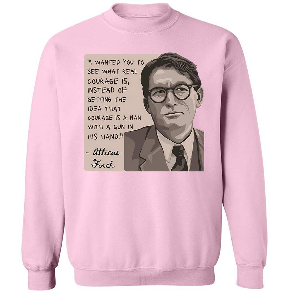 Real Courage Quote - Light Pink - 7